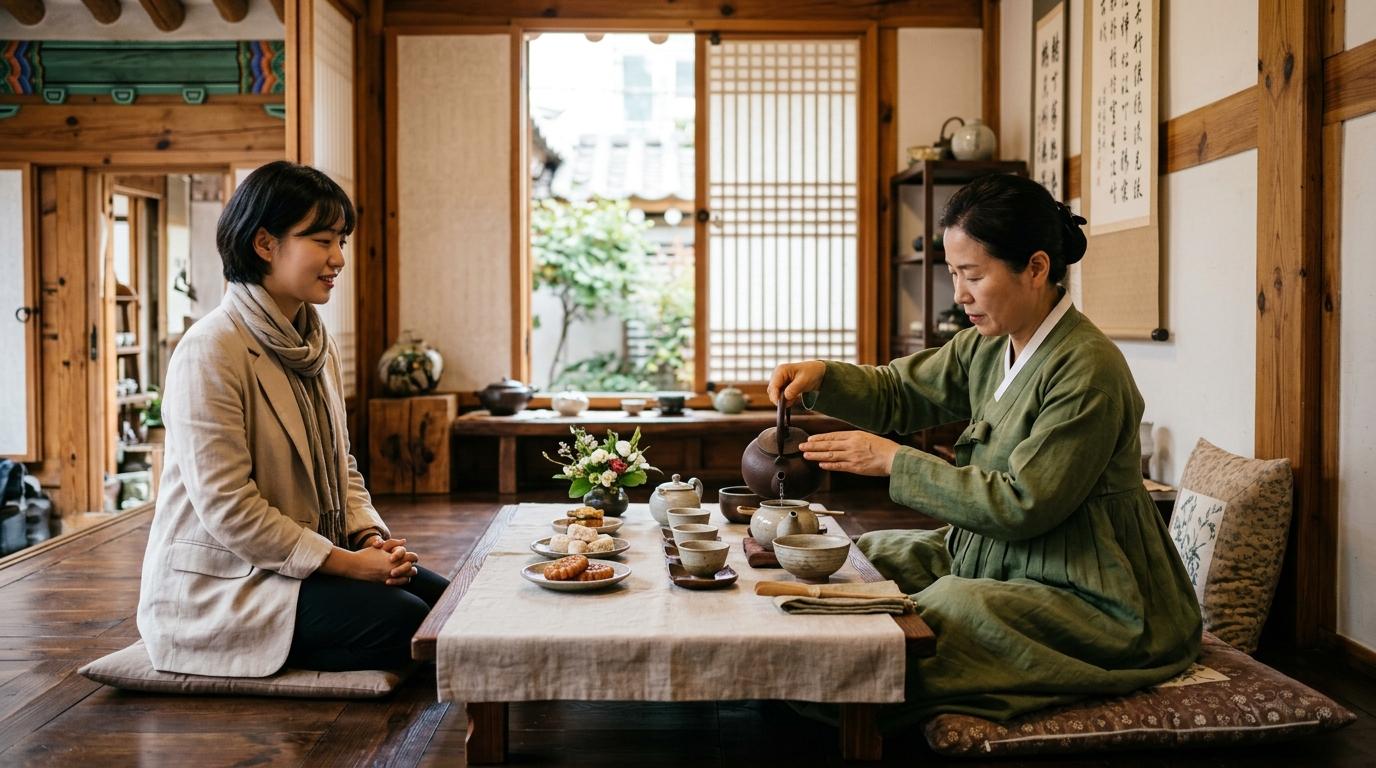 16:00 · Traditional Korean Tea & Mindful Welcome schedule